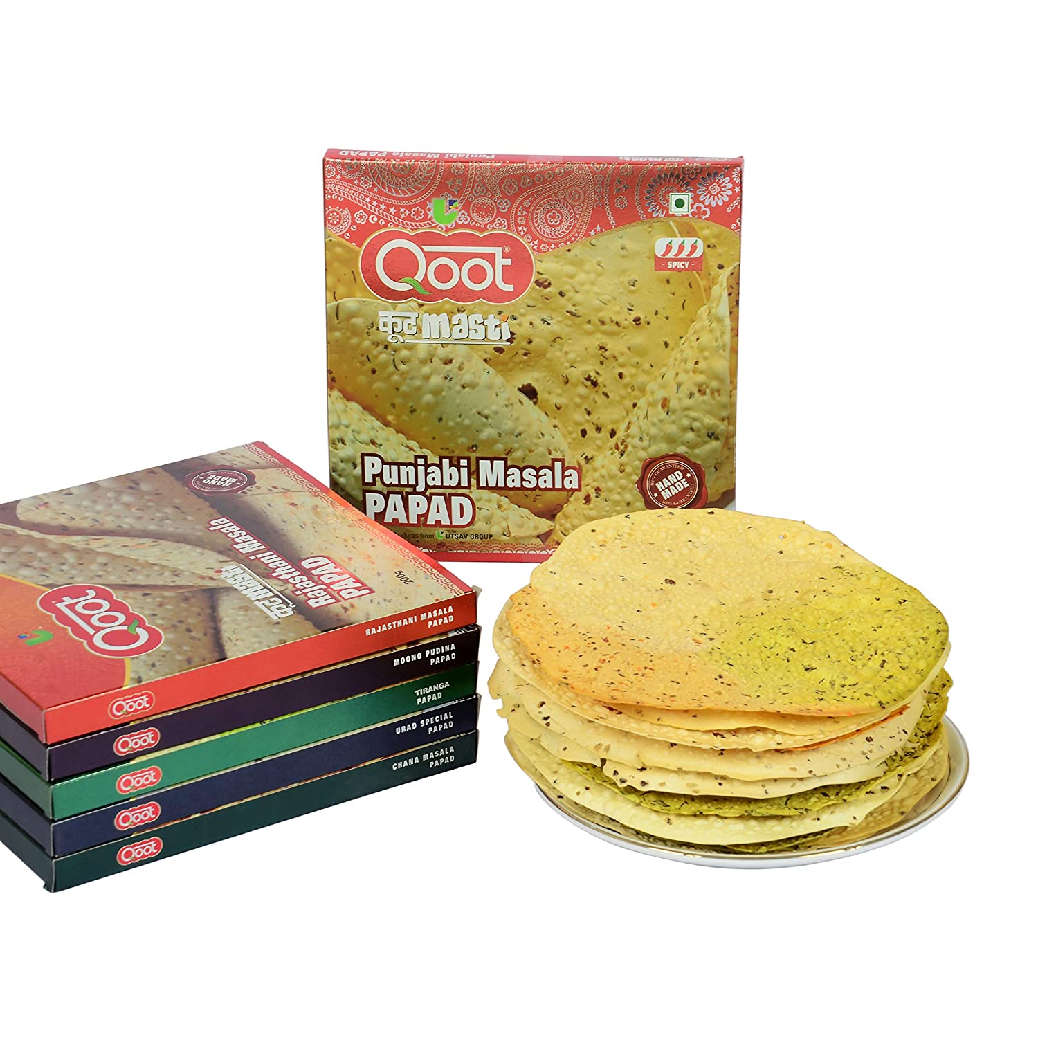 Chana Masala Papad